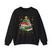 Women's All Booked for Christmas sweatshirt in Black