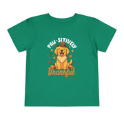 Toddler Paw-sitively Thankful dog Thanksgiving shirt