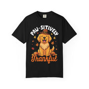 Paw-sitively Thankful dog Thanksgiving shirt for women