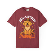 Paw-sitively Thankful dog Thanksgiving shirt for women
