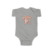 Baby Oh Snap gingerbread Christmas bodysuit