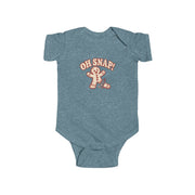 Baby Oh Snap gingerbread Christmas bodysuit