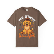 Paw-sitively Thankful dog Thanksgiving shirt for women