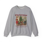 Men's Decking the Halls Christmas sweatshirt in Sport Grey