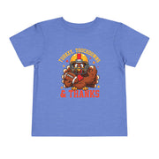 Toddler Thanksgiving football turkey shirt