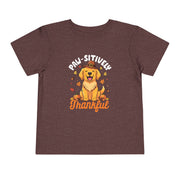 Toddler Paw-sitively Thankful dog Thanksgiving shirt