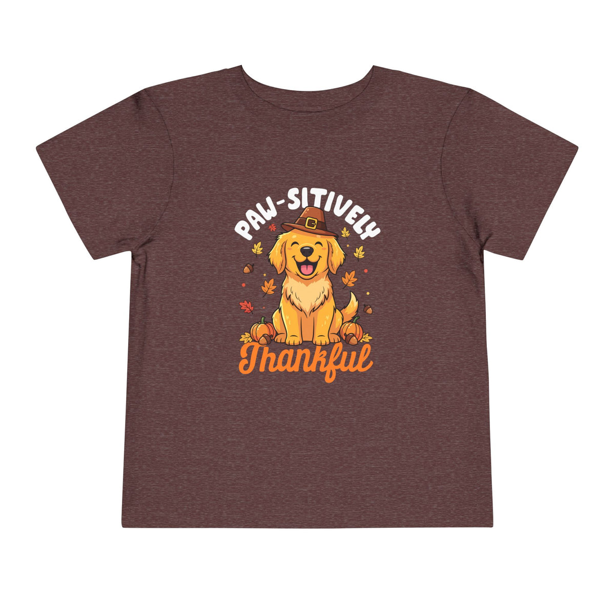 Toddler Paw-sitively Thankful dog Thanksgiving shirt