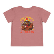 Toddler Thanksgiving football turkey shirt