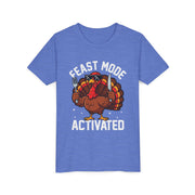 Kids Feast Mode Activated turkey shirt
