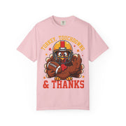 Thanksgiving football turkey shirt for women