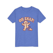 Kids Oh Snap gingerbread Christmas shirt