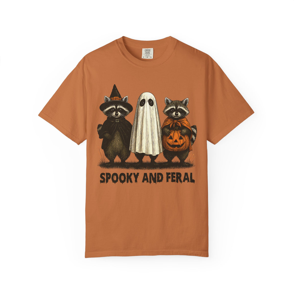 Men's Spooky and Feral Halloween Shirt