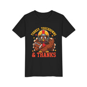 Kids Thanksgiving football turkey shirt