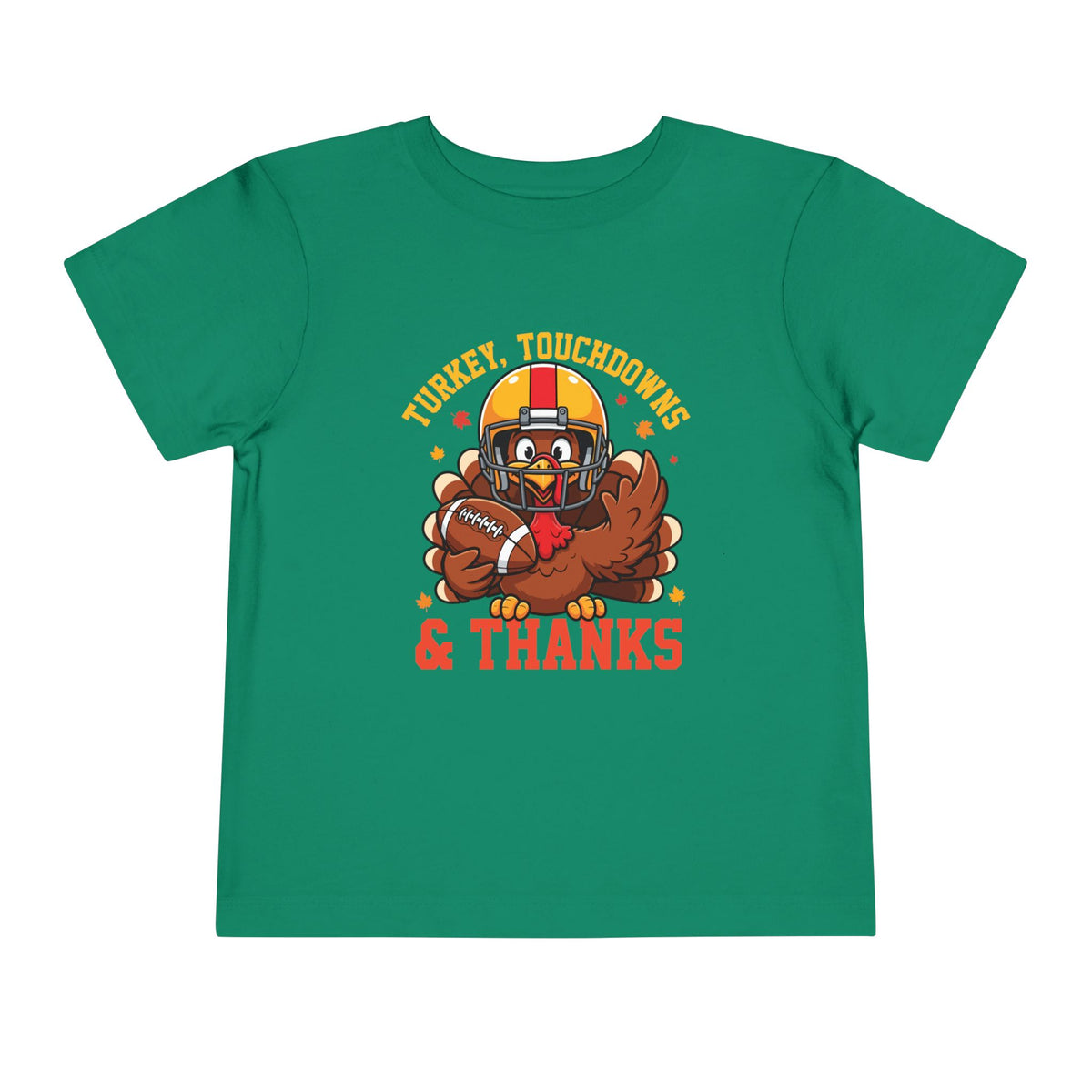 Toddler Thanksgiving football turkey shirt
