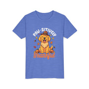 Kids Paw-sitively Thankful dog Thanksgiving shirt