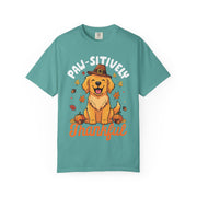 Paw-sitively Thankful dog Thanksgiving shirt for men