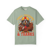 Thanksgiving football turkey shirt for women
