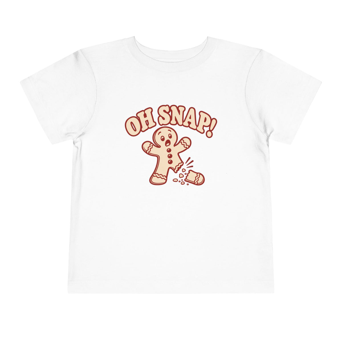Toddler Oh Snap gingerbread Christmas shirt