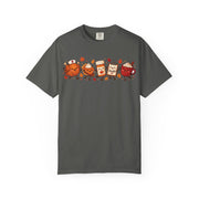 Thanksgiving nurse shirt for women with a turkey, pie, clipboard and mug design