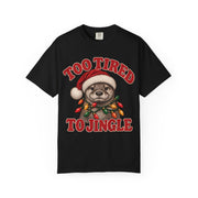 Too Tired to Jingle Christmas shirt for men in Black