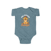 Baby Paw-sitively Thankful dog Thanksgiving bodysuit
