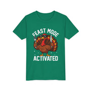 Kids Feast Mode Activated turkey shirt