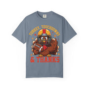Thanksgiving football turkey shirt for women
