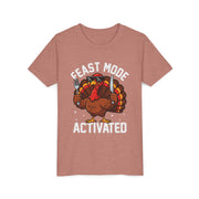 Kids Feast Mode Activated turkey shirt