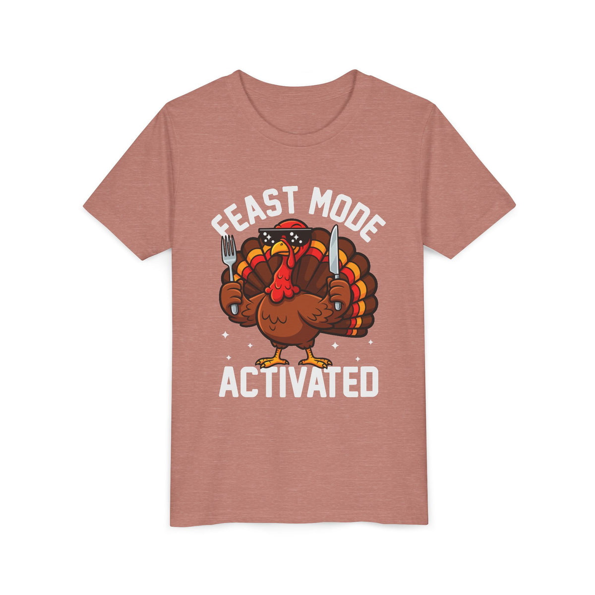 Kids Feast Mode Activated turkey shirt
