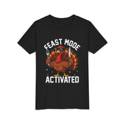 Kids Feast Mode Activated turkey shirt