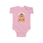 Baby Paw-sitively Thankful dog Thanksgiving bodysuit