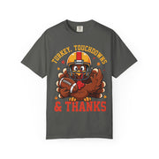 Thanksgiving football turkey shirt for women