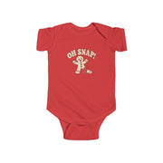 Baby Oh Snap gingerbread Christmas bodysuit