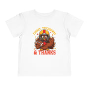 Toddler Thanksgiving football turkey shirt