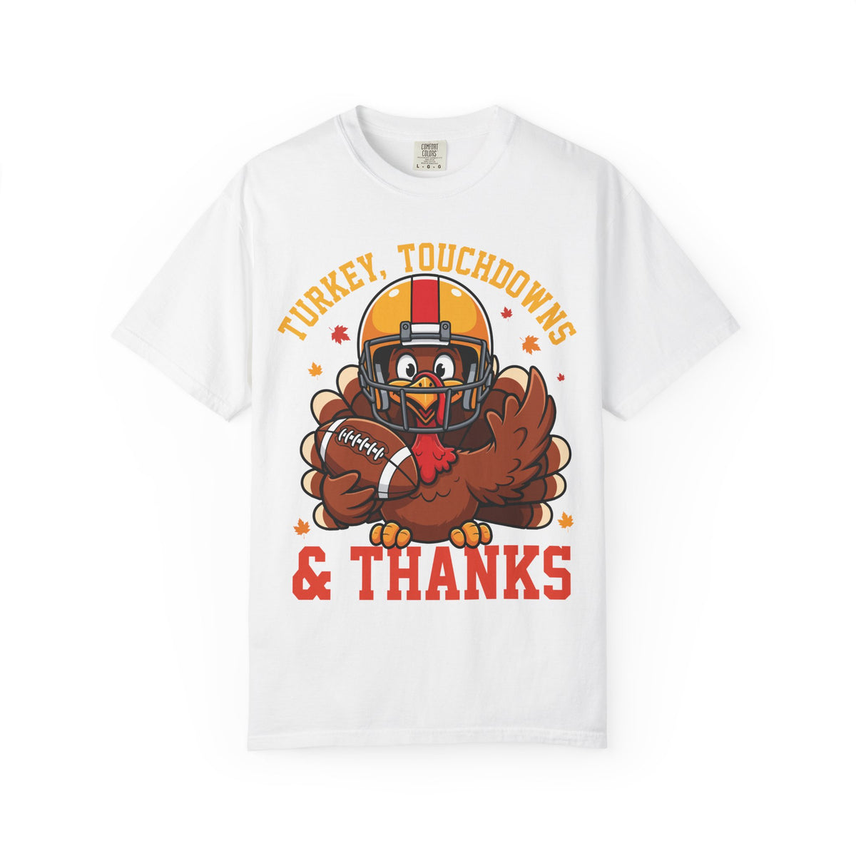Thanksgiving football turkey shirt for women