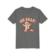 Kids Oh Snap gingerbread Christmas shirt