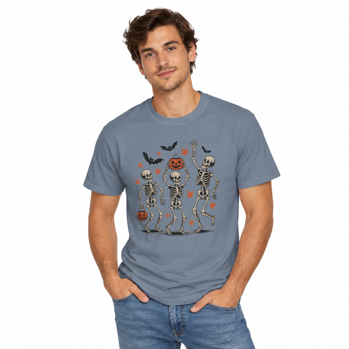 Men's Dancing Skeletons Halloween Shirt