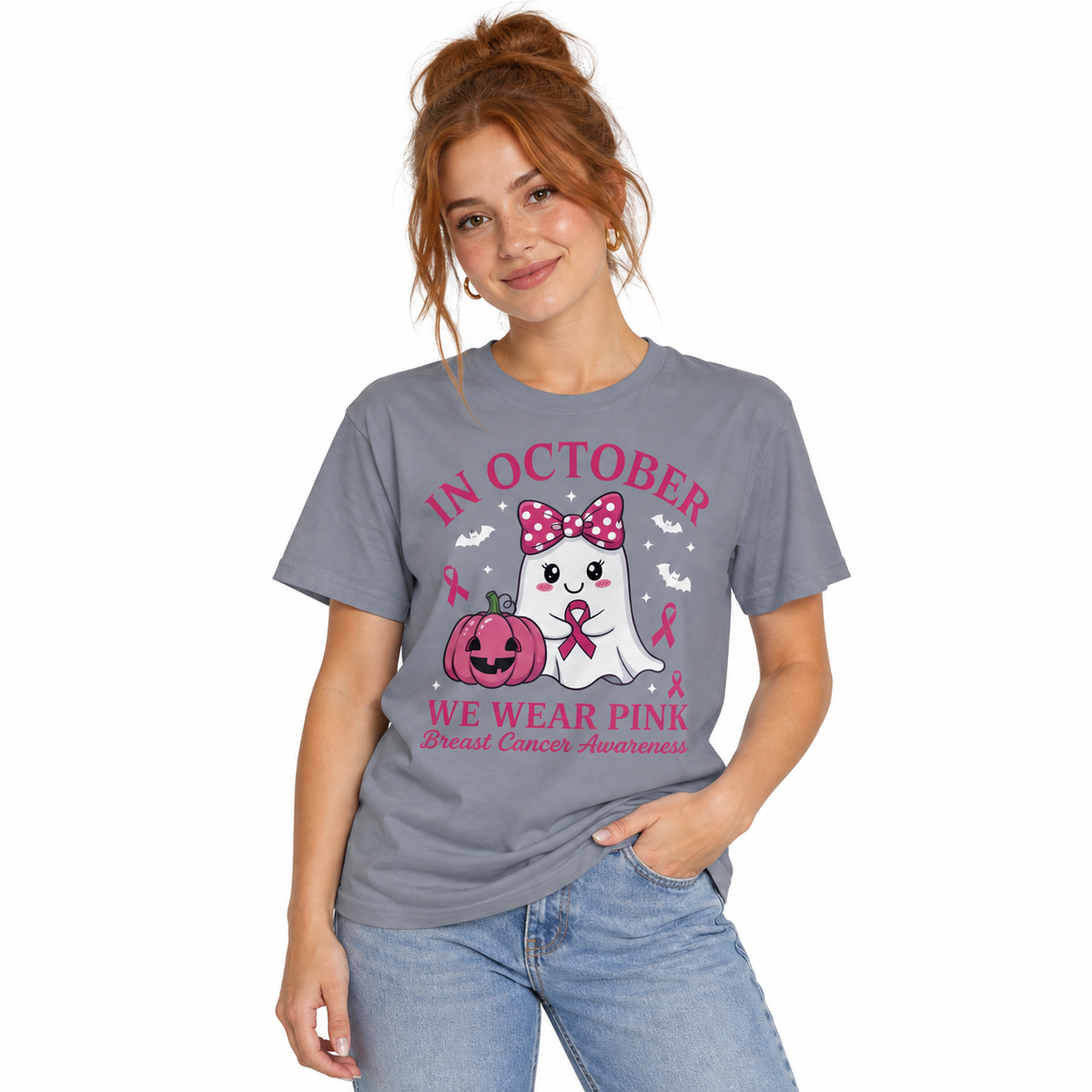 Women's In October We Wear Pink Shirt
