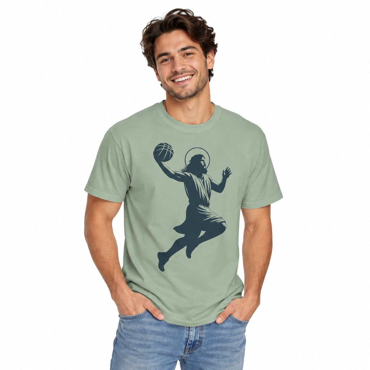 Men's Jesus Basketball Christian Shirt