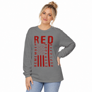 Women's RED Remember Everyone Deployed Long Sleeve Shirt