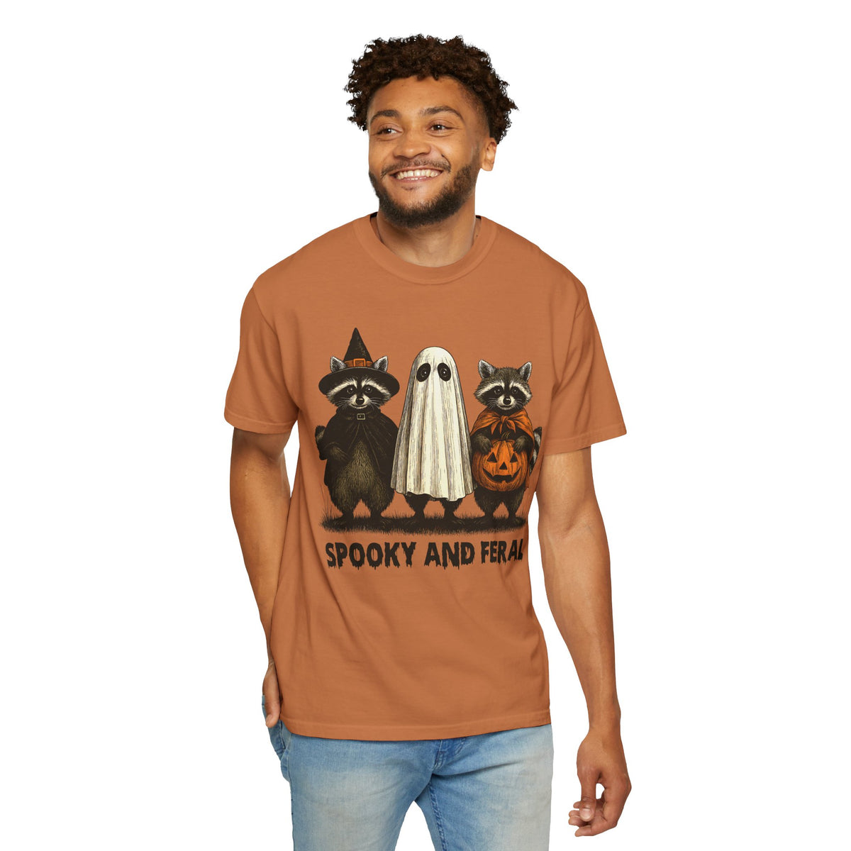 Men's Spooky and Feral Halloween Shirt