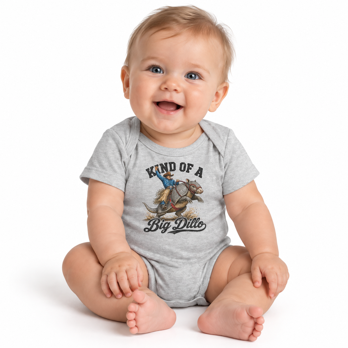 Baby Kind of a Big Dillo Bodysuit styled in a lifestyle photo