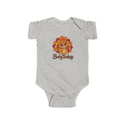 Baby Turkey matching Thanksgiving design on a baby bodysuit
