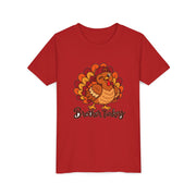 Brother Turkey matching Thanksgiving design on a kids shirt