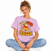 Candy Corn Queen shirt for women, worn