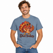 Man wearing the Dad Turkey matching Thanksgiving shirt
