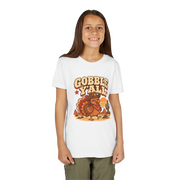 Child wearing the Gobble Y'all turkey shirt