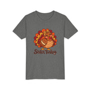 Sister Turkey matching Thanksgiving design on a kids shirt
