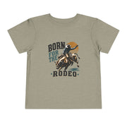 Born for the Rodeo vintage bull rider print on a Heather Stone toddler shirt