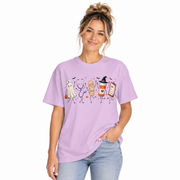 Women's nurse halloween shirt styled in a lifestyle photo